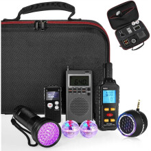 8-Teiliges Ausrüstungsset, 1 EMF-Messgerät, 1 Koffer, 1 Diktiergerät, 1 Taschenlampe, 1 Lautsprecher, 2 Katzenbälle mit Bewegungsmelder und 1