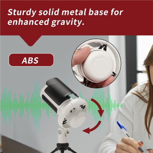 GAM-ME6S Microphone de Bureau pour Diffusion en Direct, Jeu Mobile, Éclairage RVB Éblouissant, USB, Ordinateur, Karaoké 2