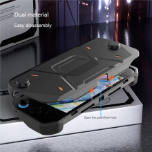 Protective Case for 2 Ergonomic Non-Slip Grip with Hard Front Cover Shock-Absorption Case Black