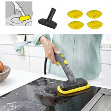 Pour Nettoyeur Vapeur Portatif pour SC1 SC2 SC3 SC4 SC5: Brosse, Chiffon en Microfibre et Buse Manuelle