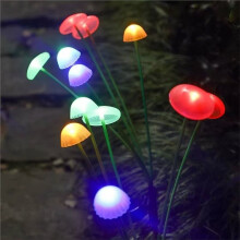 Lampes Solaires Champignon pour Jardin, Double Mode, LED, Étanches, pour Cour, Terrasse et Allée