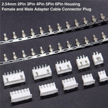 560 Stück 2,54 mm JST-XH-Anschlusssatz, 2,54 mm, 2/3/4/5/6-Poliges Gehäuse, Buchse und Stecker, Adapterkabel, Anschlussstecker,