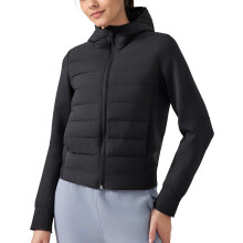 Veste pour Femme Matelassée à Capuche Mi-Saison Légère Chaude Confortable Noire XL — doudoune femme printemps