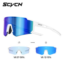 (Style E)Scvcn Color Changing Light Reflecting Windproof Cycling Eyewear For Athletes Outdoor