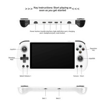 X55 Handheld Game Console 5.5In 1280x720 IPS Screen Open Source for Linux Retro Gaming Supports TV Output PSP Games B