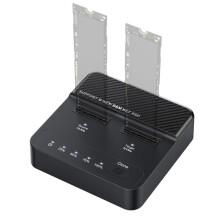 NVME M.2 SSD Docking Station Dual-Bay Solid State Drive Duplicator Read-Write Offline Copying Cloner Duplicator AU Plug