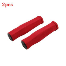 (Red) Grips Handlebar Bicycle With Foam Cushion For Comfortable Enthusiasts Riding Cycling