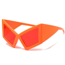(Style 5)Trendy Big Frame Cat Eye Sunglasses With Shine Black And Gray Lenses For Poolside And Casual Days
