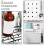 30St Multifunctionele Pegboard Haken Wit Voor 5