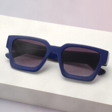 (Style 13)Simple Thick Frame Square Sunglasses With Pc Material And Uv400 For Travel And Use Outdoor