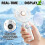 Mini ventilateur rechargeable, 5 vitesses 1200mAh pliable écran LED 5