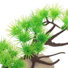 2St Aquarium Landschap Decor Met Levensechte Groene Vissenboom