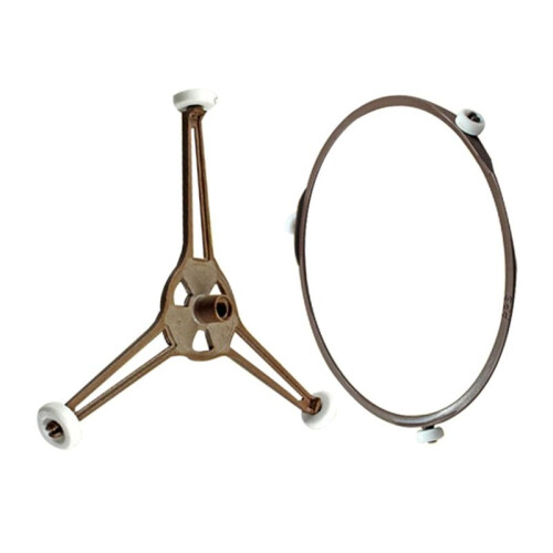 Microwave Plate Roller Ring Sturdy Turntable Stand for Even Heat Distribution Easy Installation Microwave Oven Accessory