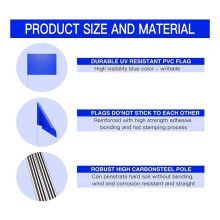 100Pack Marking Flags, Flags for Lawn, 15x4x5 Inch Landscape Flgs, Irrigation Flags, Lawn Flags,Yard Markers
