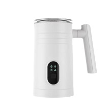 Full-Automatic Milk Frother Touch Control Milk Warmer Temperature Settings Hot & Cold Milk Frother UK Plug