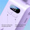 Mini ventilateur turbo violet, effet glace 199 vitesses pliable portable 8