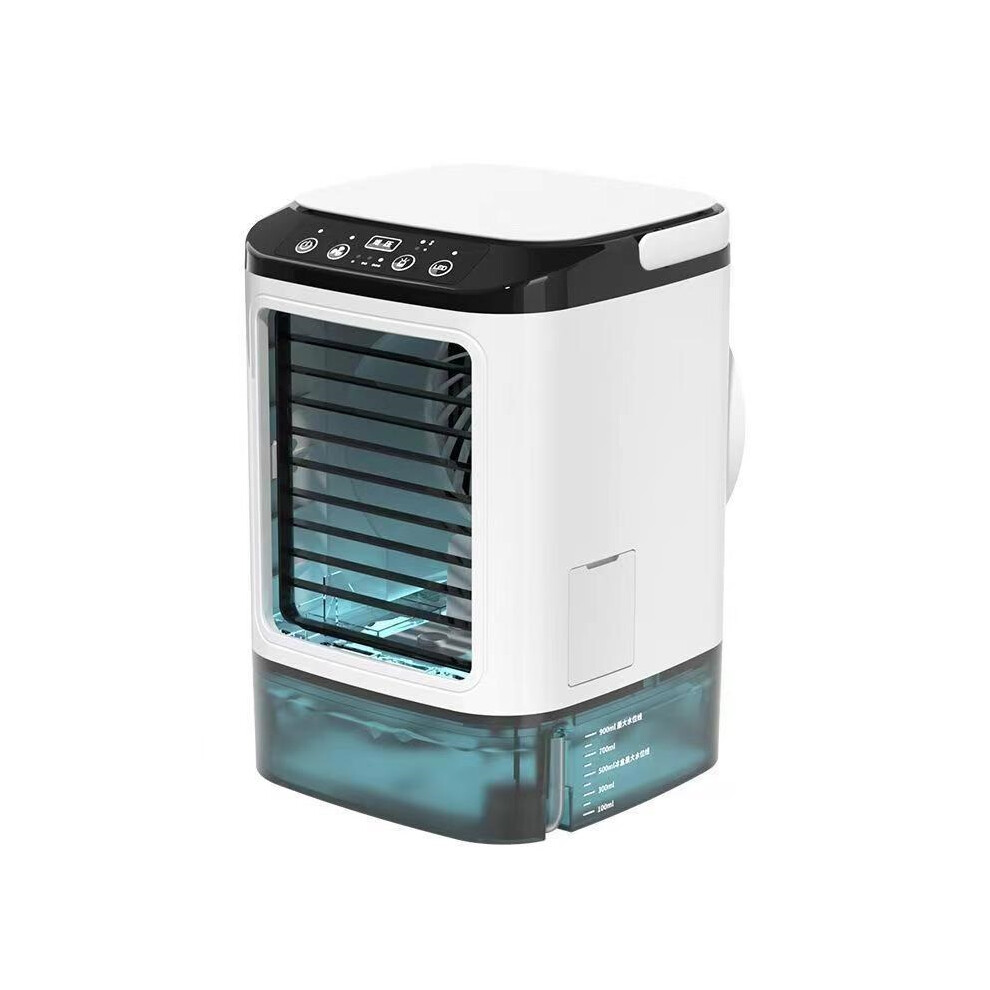 Portable Air Cooler With Dual Mist 3 Speed Ice Pack Desk Fan For Bedroom Car White 8589416311150