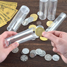 Coin Storage Tube, Plastic Coin Tube, Commemorative Coin Protection Tube, Whole Roll Loose Coin Tube (30 Pieces)