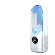 Ventilador de mesa sem hélices de 11,8 polegadas, silencioso e compacto, com 3 velocidades,
