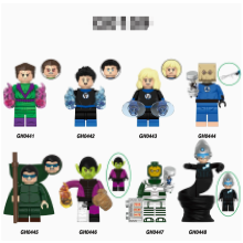 8Pcs Fantastic Four Super Heroes Mini Figures Dc Set Fit Lego
