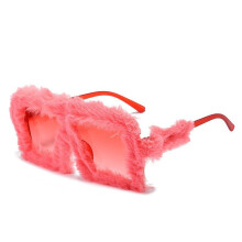(RosePinkPlushGradientRed)Cat Eye Sunglasses With Full Frame Pc Material And Uv400 For Womens Looks Casual