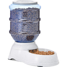 Amazon Basics Dog and Cat Food Feeder, Small