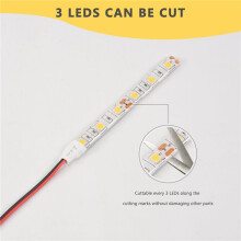 10St 10Cm VattentäT Varmvit 5050 Led Strip Lights 12V Caravan BåTbil