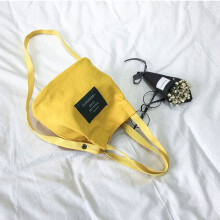 Mode Dames Canvas Handtas Schoudertas Tote Portemonnee Leuke Reisemmer Tas Geel