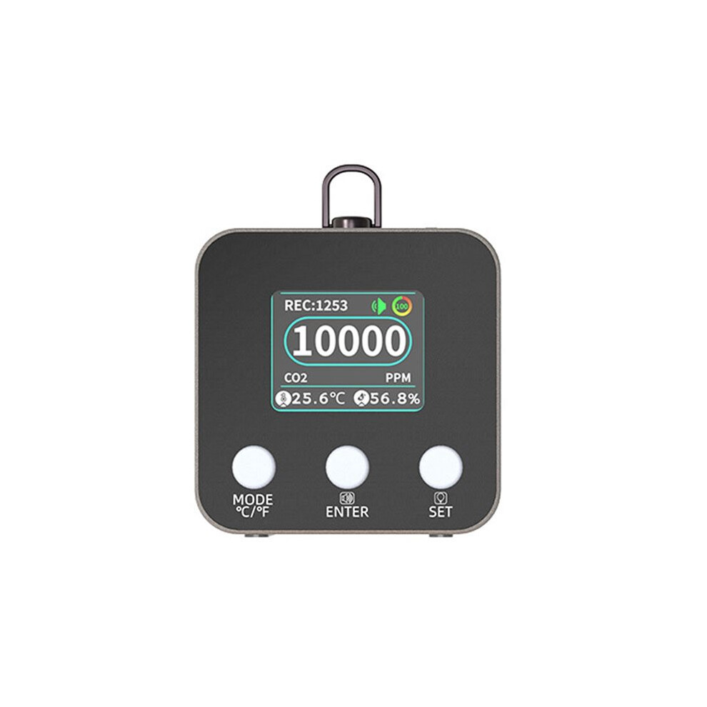 Temperature Humidity And Co2 Portable Monitor,Carbon Dioxide Detector With Data Logging And Export Capabilities 4711164540535