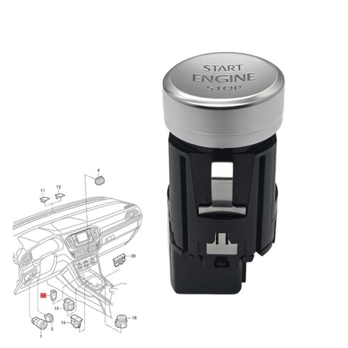 Engine Push Button Automatic Start Stop  5GG959839A for  Tayron   2019-2026 Push One-Touch Start Button