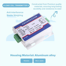 Load Cell Signal Transmitter 0 - 5V Output Strain Gauge Sensor Amplifier DC12-24V Aluminum Housing Strain Gauge Sensors