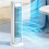 Tour silencieuse USB rechargeable, télécommande 4 vitesses écran LED 6