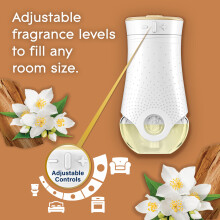 Glade Plug in Air Freshener Refill, Electric Scented Oil Room Air Freshener, Sandalwood & Jasmine,