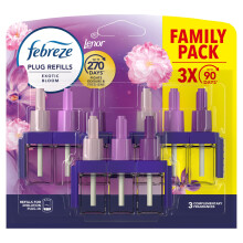 Febreze 3Volution Air Freshener Plug-In Refill, Exotic Bloom, 3x20ML, 3 Alternating Scents to Fight