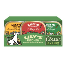 Lily's Kitchen Wet Food for Adult Dogs 6 x Tray 150g - Classic Dinner Multipack