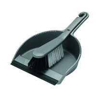 Addis Housewares 510405 Dustpan and Stiff Brush Set, Metallic Silver, 5cm