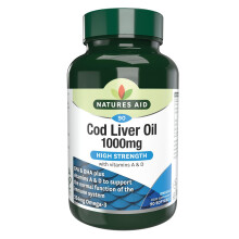 Natures Aid Cod Liver Oil 1000mg Softgels