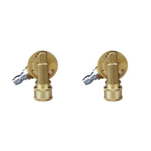2X 4500PSI Pivoting Coupler 1/4In Quick Connection for Pressure Washer Attachment Gutter Cleaning Adaptor 240Degree