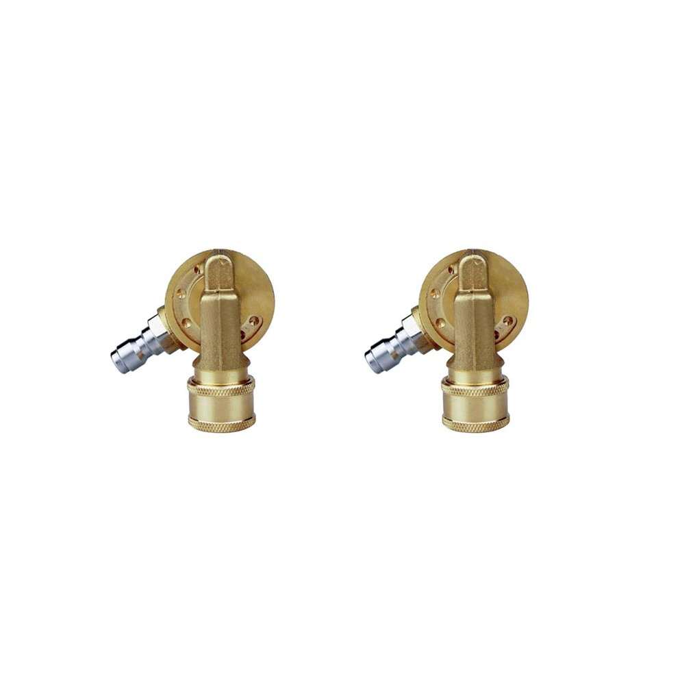 2X 4500Psi Pivoting Coupler 1/4In Quick Connection For Pressure Washer Attachment Gutter Cleaning Adaptor 240Degree 6031795064537