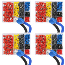 3000pcs Twin Wire Ferrules Kit Wire Terminal Ferrules Crimp Connector Twin Ferrules Dual Bootlace Ferrule Teminator Kit