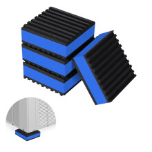 4 Pack Anti Vibration Pads for Washing Machine 2"X2", 7/8"T EVA Mechanical Damping Vibrating Sound Isolation Pad