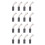 16 Pcs 5 x 8 x 14mm Carbon Brush Replacement for Electric Angle Grinder 1