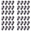 200PC 2Pin Way Plug Wire Cable Snap Connectors Electric Wire Double-Wire Plug-in Connector with Locking Buckle 1