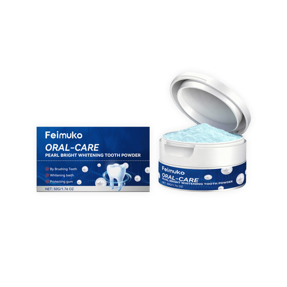(50g) Pearl Shine Tooth Powder mildly shines on the tooth surface, cleans stains, evens the color and freshens the mouth