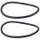 2X 110mm x 5 mm Schwarzer, Flexibler Gummi-O-Ring-Dichtungsring 1