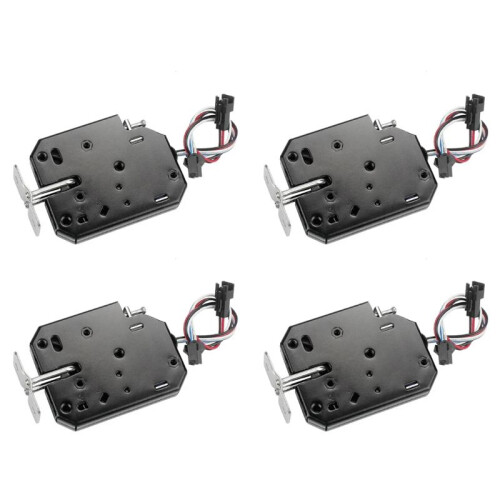 4X Small 12V 1.5A Electronic Lock  Release Assembly Electromagnetic Control Metal Safety Magnetic Lock