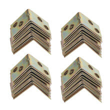 Metallregal-UnterstüTzung 90 Grad Rechtwinklige Klammer 48Pcs Messing-Ton