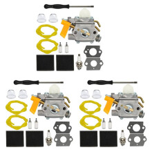 3X C1U-H60 Carburetor W Tune  Kit Air Filter for  Homelite 25Cc 30Cc String Trimmer Brushcutter 985624001
