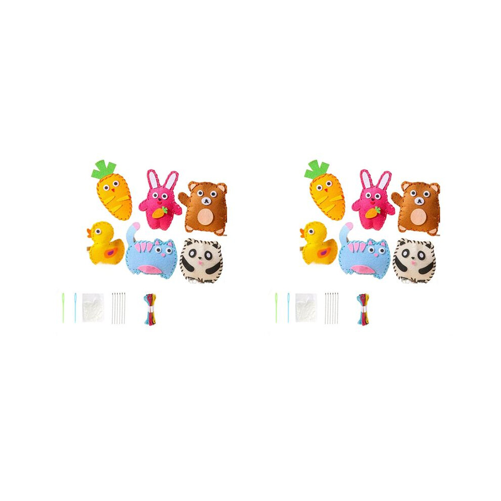 2X Kids Sewing Kit Doll Sewing Kit For Kid Doll Making Supplies Learn To Sew Stuffed Animal Dolls Kid's Sewing Kit 6033259628323