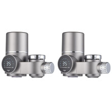 2X Faucet Water Filter for Sink-LED Display Water Purifier for Faucet,Faucet Mount Tap Water Filtration System
